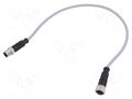 Cable: for sensors/automation; PIN: 4; plug; PVC; 0.5m HARTING C21320000000100