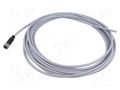 Connector: M12; plug; female; PIN: 5; straight; cables; 7.5m HARTING C21320000000102