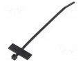 Cable tie; with label; L: 100mm; W: 2.5mm; black; polyamide; 80N HELLERMANNTYTON IT18R-PA66-BK