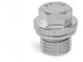 Hexagon head screw plug; with seal; Thread: M16; Pitch: 1.5 ELESA+GANTER DIN910-A4M16X1.5AN
