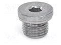 Hexagon head screw plug; with seal; Thread: G 3/8"; DIN 908 ELESA+GANTER DIN908-A4G3/8AN