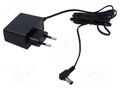 Power supply: switching; mains,plug-in; 9VDC; 1A; 9W; Out: 5,5/2,5 ESPE E12-0909-252