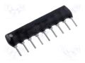 Resistor network: X; THT; 220Ω; ±2%; 0.125W; No.of resistors: 8 ROYALOHM DR220R-8/9