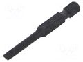 Screwdriver bit; slot; 4x0.5mm; Overall len: 50mm KING TONY KT-715004S2
