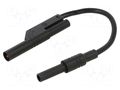 Test lead; 32A; insulated,with 4mm axial socket; Urated: 300V HIRSCHMANN T&M MAL2800SSW