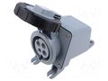 Connector: AC supply 3-phase; socket; female; 30A; 500VAC; IP&S AMPHENOL 2CMA167181R1000
