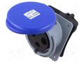 Connector: AC supply 3-phase; socket; female; 63A; 250VAC; IP&S AMPHENOL 2CMA167408R1000