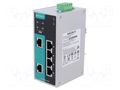 Switch Ethernet; unmanaged; Number of ports: 6; 12÷57VDC; EDS MOXA EDS-P206A-4POE