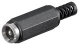 DC Jack with Cable Protector - inner diameter 2.1 mm 11633