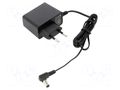Power supply: switching; mains,plug-in; 12VDC; 1A; 12W; 84%; angled ESPE E12-1212-252