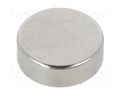 Magnet: permanent; neodymium; 5.5N; Ø: 6mm; H: 2mm ELESA+GANTER GN55.2-ND-6-2