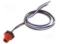 Connector: M12; socket; male; 4A; 250V; PIN: 4; IP67; straight; cables LUTRONIC 1230-04-T16CW10305