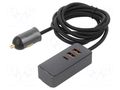 USB power supply; USB A socket x3,USB C socket; grey BASEUS CCBT-B0G