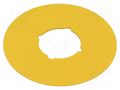 Description label; 22mm; for emergency button EATON ELECTRIC M22-XBK