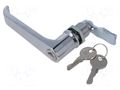 Lock; zinc and aluminium alloy; 33mm; chromium; Key code: 1333 RST ROZTOCZE 2.L30.001-33
