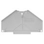 Partition plate (terminal), Unprinted, 70 mm x 41.1 mm, grey Weidmuller 1173700000 04032248966134