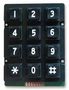 KEYPAD, IP67, BLACK, PLASTIC, 3X4 MCAK207NBBWWP