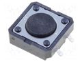 Microswitch TACT; SPST-NO; Pos: 2; 0.05A/24VDC; SMT; none; 1.47N OMRON Electronic Components B3FS-4002P