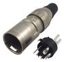 PLUG, XLR, FREE, 4POLE 701-0400