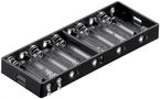 10x AA (Mignon) Battery Holder, black - Solder tail (U) 11986