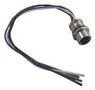 SOCKET, PANEL, M12, 4WAY ELKE 412 PG9P