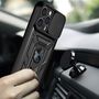 Hybrid Armor Camshield case for iPhone 13 Pro Max armored case with camera cover black, Hurtel 5907769350047 5907769350047
