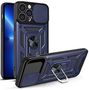 Hybrid Armor Camshield case for iPhone 13 Pro Max armored case with camera cover blue, Hurtel 5907769350054 5907769350054