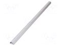 Closed cable trunkings; white; L: 1.1m; W: 50mm; H: 26mm; aluminium Goobay GOOBAY-90728