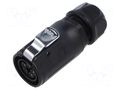 Connector: circular; plug; female; 02; 12A; 500V; PIN: 5; IP67 LUTRONIC 2640-05-T12-CB-T