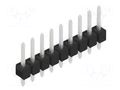 Connector: pin strips; pin header; male; PIN: 9; SL 1; 3A; 250V; THT FISCHER ELEKTRONIK SL1.025.9.Z