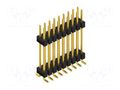 Connector: pin strips; pin header; male; PIN: 18; 3A; 250V; SMT; 2x9 FISCHER ELEKTRONIK SL16SMD20718.G