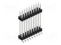 Connector: pin strips; pin header; male; PIN: 18; 3A; 250V; SMT; 2x9 FISCHER ELEKTRONIK SL16SMD24718.Z