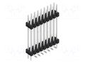 Connector: pin strips; pin header; male; PIN: 18; 3A; 250V; SMT; 2x9 FISCHER ELEKTRONIK SL16SMD24718.ZP