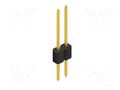 Connector: pin strips; pin header; male; PIN: 2; 1.5A; 125V; THT FISCHER ELEKTRONIK SLMN1.063.2.G