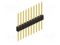 Connector: pin strips; pin header; male; PIN: 10; 1.5A; 125V; THT FISCHER ELEKTRONIK SLMN11.063.10.G