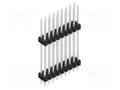 Connector: pin strips; pin header; male; PIN: 18; 3A; 250V; THT; 2x9 FISCHER ELEKTRONIK SL14.235.18.Z