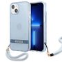 Guess GUHCP13MHTSGSB iPhone 13 6.1 &quot;blue / blue hardcase Translucent Stap, Guess 3666339040680 3666339040680