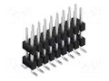Connector: pin strips; pin header; male; PIN: 18; 3A; 250V; SMT; 2x9 FISCHER ELEKTRONIK SL16SMD10718.Z