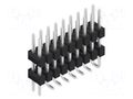 Connector: pin strips; pin header; male; PIN: 18; 3A; 250V; SMT; 2x9 FISCHER ELEKTRONIK SL16SMD10718.ZP