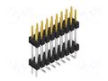 Connector: pin strips; pin header; male; PIN: 18; 3A; 250V; SMT; 2x9 FISCHER ELEKTRONIK SL16SMD15718.SP