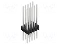 Connector: pin strips; pin header; male; PIN: 10; 1.5A; 125V; THT FISCHER ELEKTRONIK SLVW22.105.10.Z