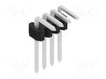 Connector: pin strips; pin header; male; PIN: 4; 1.5A; 125V; THT FISCHER ELEKTRONIK SLVW1.KA.055.4.Z
