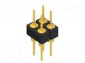 Connector: pin strips; pin header; male; PIN: 4; THT; 1.5A; 60V; 2x2 FISCHER ELEKTRONIK MK205.4.G