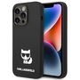 Karl Lagerfeld KLHCP14XSLCTBK iPhone 14 Pro Max 6.7 &quot;hardcase black / black Silicone Choupette Body, Karl Lagerfeld 3666339076580 3666339076580