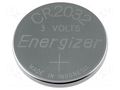 Battery: lithium; CR2032,coin; 3V; 235mAh; non-rechargeable ENERGIZER BAT-CR2032/EG