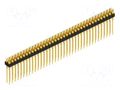 Connector: pin strips; pin header; PIN: 74; MK 208; 1.5A; 60V; 2x37 FISCHER ELEKTRONIK MK208.74.G