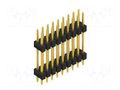 Connector: pin strips; pin header; male; PIN: 18; 3A; 250V; THT; 2x9 FISCHER ELEKTRONIK SL6.156.18.G