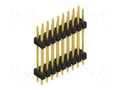 Connector: pin strips; pin header; male; PIN: 18; 3A; 250V; THT; 2x9 FISCHER ELEKTRONIK SL6.172.18.G