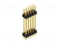 Connector: pin strips; pin header; male; PIN: 10; 3A; 250V; THT; 2x5 FISCHER ELEKTRONIK SL6.223.10.G