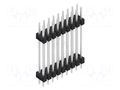 Connector: pin strips; pin header; male; PIN: 18; 3A; 250V; THT; 2x9 FISCHER ELEKTRONIK SL6.223.18.Z